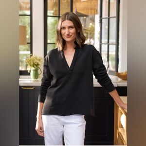 Frank&Eileen Patrick Popover Henley Black Size Large